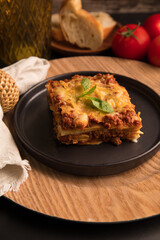 Bolognese tomato sauce traditional lasagna food