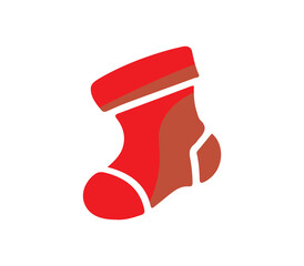 red christmas stocking free vector design elements