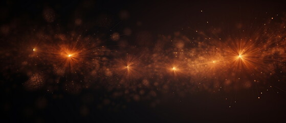 Fototapeta premium Abstract colored firework background with free space for text