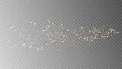 Bright Christmas glitter background design. Bokeh light effect of an explosion of flickering particles. Bright light dust png vector	
