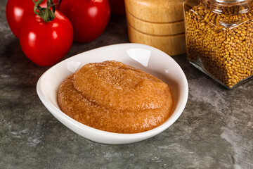 Cod fish roe snack in the bowl