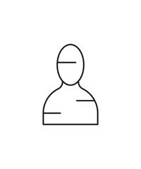 user icon, vector best line icon.