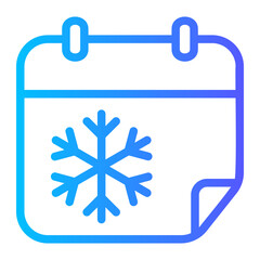 winter gradient icon