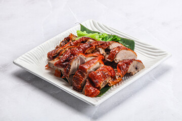Asian cuisine - roasted duck with skin
