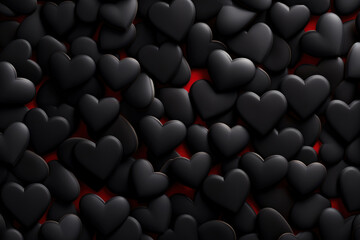Obraz premium Heap from many small hearts. Valentine day