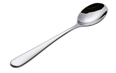 Beautiful Spoon Serving Utensil Isolated On Transparent Background PNG.
