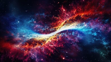 Fototapeta premium Swirling galaxy texture background Colorful space with bright colors and stars scattered throughout