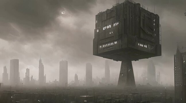 Mental health concept. 1984 Big Brother. Generated AI