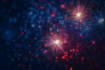 Fototapeta na wymiar Abstract colored firework background with free space for text