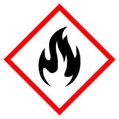 Flammable Liquid Symbol Sign ,Vector Illustration, Isolate On White Background Label .EPS10