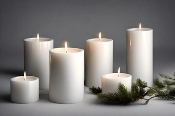 Fototapeta na wymiar christmas candles
