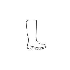 Boots icon. rain boot, shoes sign. Vector