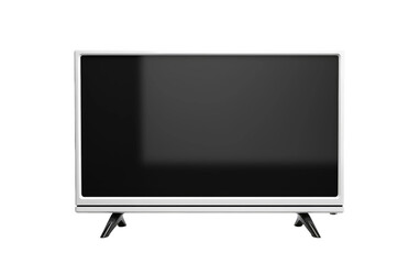 Blacked Screen TV Isolated On Transparent Background PNG.