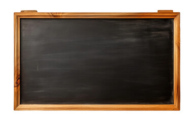 Blank Black Board or Chalk board Isolated On Transparent Background PNG.