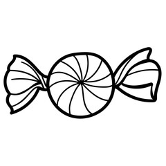 vector doodle candy