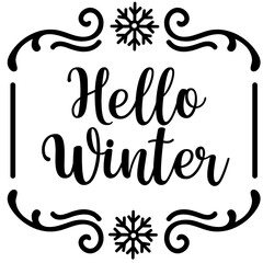 Obraz premium Hello winter