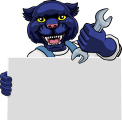 Panther Mechanic Plumber Spanner Wrench Handyman