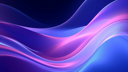 Obraz premium 'Ethereal Beauty: Stunning Swirl of Purple and Blue Lights in an Illustrative Background'