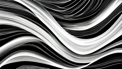 White semi transparent abstract lines on a black background