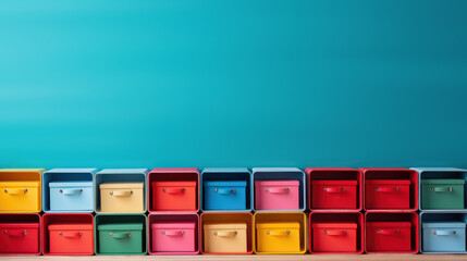 colorful decorative storage boxes