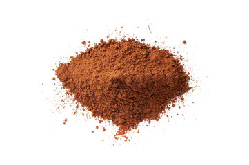 Cocoa Powder Isolated, Cacao Dust Pile, Dry Ground Cocoa Beans, Cocao Powder Pile for Chocolate