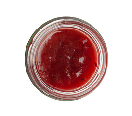 Cranberry Jam Smear, Red Marmalade Splash, Cranberries Jelly, Fruity Confiture Smudge