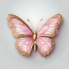 butterfly on white background