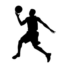 Vector of Basketball players silhouettes, Basketball silhouettes.
