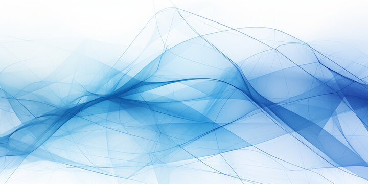 white background with abstract blue grid