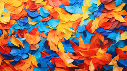 Many colorful Leafs, visual creativity, artistic concepts, digital abstraction, creative patterns