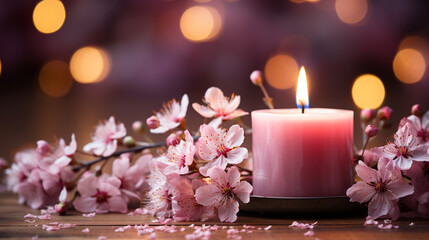 colorful dreamy candle background
