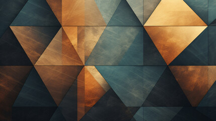 Abstract geometric fluted triangles creating a texture