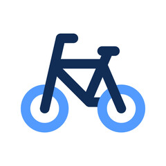 bicycle outline color icon