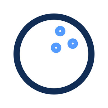 recommend clip art: bowling ball outline color icon