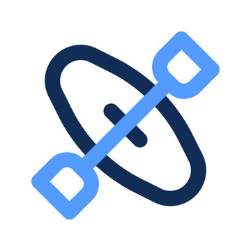 recommend clip art: kayak outline color icon