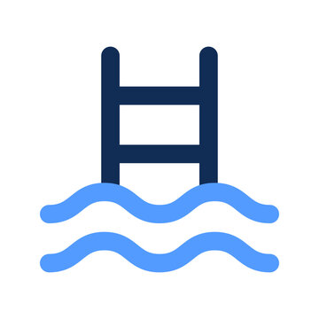 recommend clip art: swimming pool outline color icon