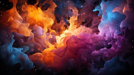 Obraz na płótnie Canvas AI Generative. A colorful stardust abstract background.