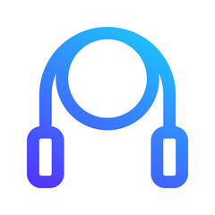 jump rope gradient icon