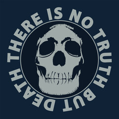 Fototapeta premium typographic vector illustration of skull . tee shirt graphics . artwork