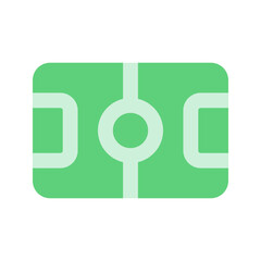 soccer field flat icon