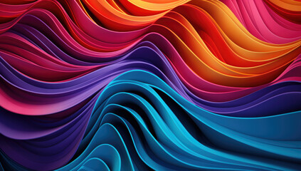 Obraz premium Background with liquid colored swirls and dye blends that flows from top to bottom. Fluid art acrylic texture with colorful waves, mixing paint effect. Abstract backdrop with bright blended colors.