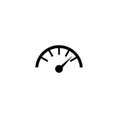  Speedometer icon isolated on white background 