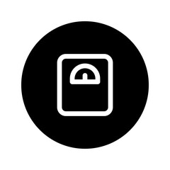Obraz premium weight scale line circular icon