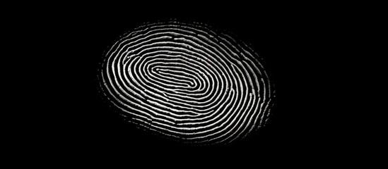 Fingerprint is a unique pattern that every person has on their hand and it serves as an abstract print used in criminal investigations to stamp black and white evidence for the science of fo