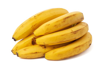 Bunch of bananas isolated on white background