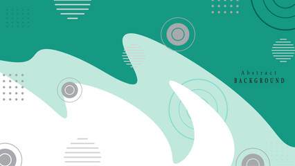 Abstract wavy liquid background. Gradient mesh. Green gradient color blend.