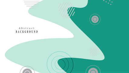 Abstract wavy liquid background. Gradient mesh. Green gradient color blend.