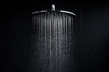 shower head in bathroom - obrazy, fototapety, plakaty