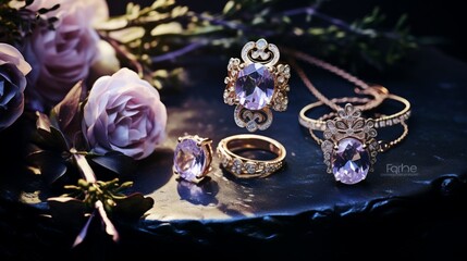 rings on a bouquet