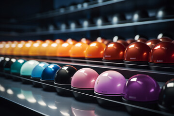close up of bowling pins